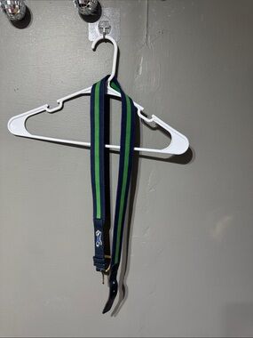 Navy and Green Striped belt
